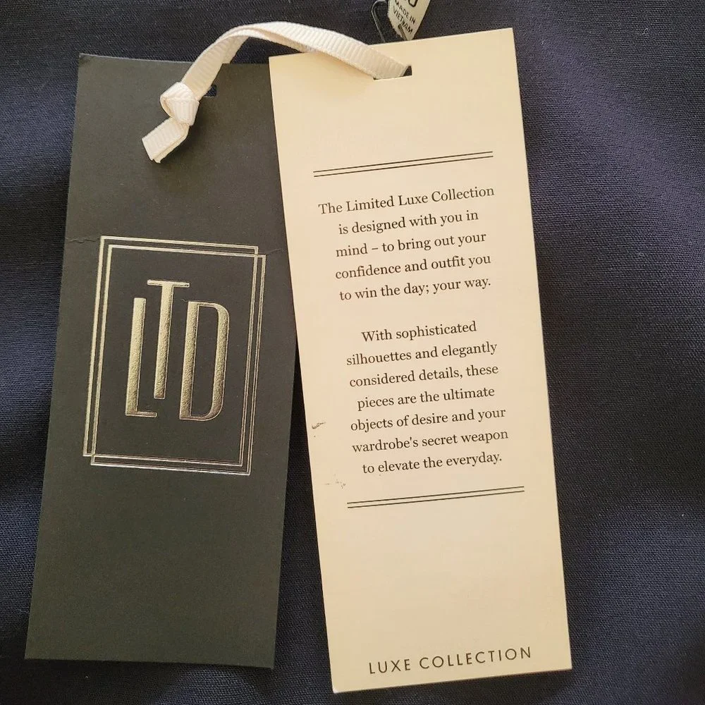 The Limited Navy Sheath Dress - Size 00P - Picture 5 of 6